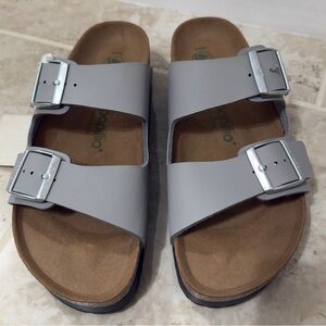 Papillio Birkenstock Arizona PAP Flex Platform In Stone Coin Color (Size 41).